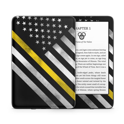 Thin Yellow Line Hero Amazon Kindle Series Skin