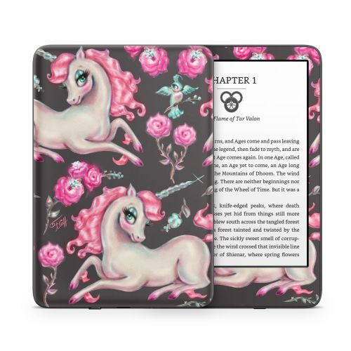 Unicorns and Roses Amazon Kindle Series Skin