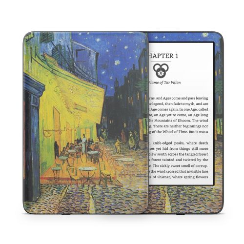 Cafe Terrace At Night Amazon Kindle Series Skin