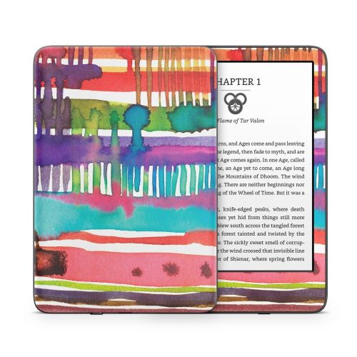Watercolor Lines Amazon Kindle Series Skin