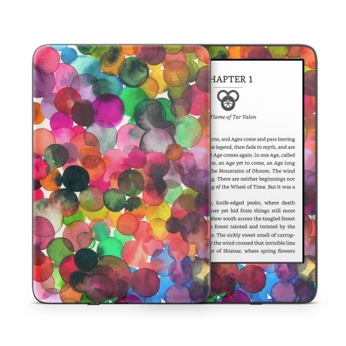 Watercolor Drops Amazon Kindle Series Skin