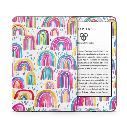 Watercolor Rainbows Amazon Kindle Series Skin