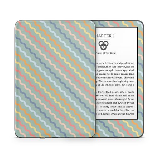Wavy Diagonal Lines Amazon Kindle Series Skin