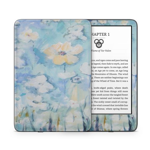 White & Blue Amazon Kindle Series Skin