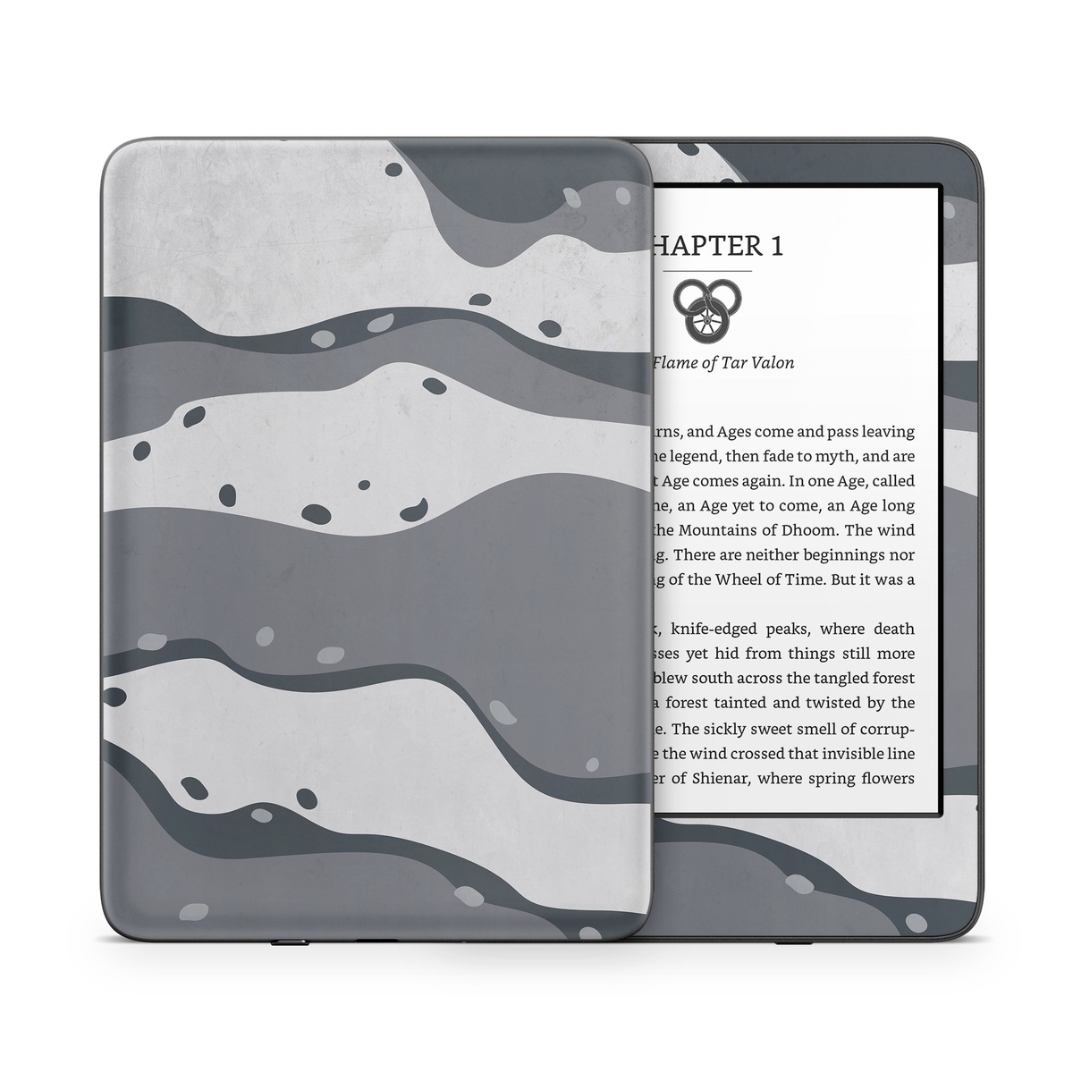 Kindle Paperwhite (2018) Screen Protector + Black Carbon Fiber Skin