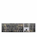 Black Gold Marble Apple Keyboard with Numeric Keypad Skin