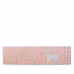Solid State Peach Apple Keyboard with Numeric Keypad Skin
