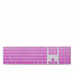 Solid State Vibrant Pink Apple Keyboard with Numeric Keypad Skin