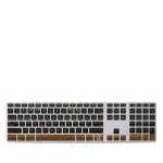 Wooden Gaming System Apple Keyboard with Numeric Keypad Skin