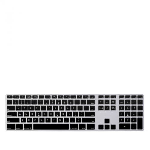 Solid State Black Apple Keyboard with Numeric Keypad Skin