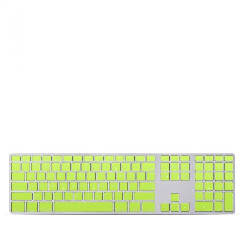 Solid State Lime Apple Keyboard with Numeric Keypad Skin
