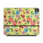 Button Flowers Magic Keyboard for iPad Series Skin