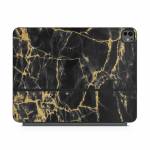 Black Gold Marble Magic Keyboard for iPad Series Skin