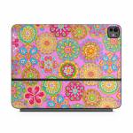 Bright Flowers Magic Keyboard for iPad Series Skin