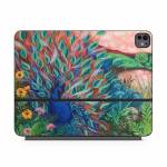 Coral Peacock Magic Keyboard for iPad Series Skin