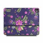 Folk Floral Magic Keyboard for iPad Series Skin