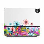 Intense Flowers Magic Keyboard for iPad Series Skin