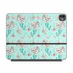 Merkittens with Pearls Aqua Magic Keyboard for iPad Series Skin
