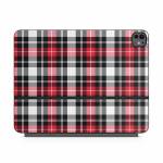 Red Plaid Magic Keyboard for iPad Series Skin