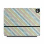 Wavy Diagonal Lines Magic Keyboard for iPad Series Skin