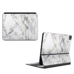 White Marble Magic Keyboard for iPad Series Skin