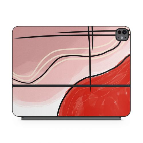 Abstract Red Magic Keyboard for iPad Series Skin