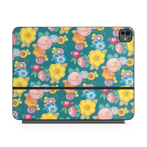 Act Right Flowers Magic Keyboard for iPad Series Skin