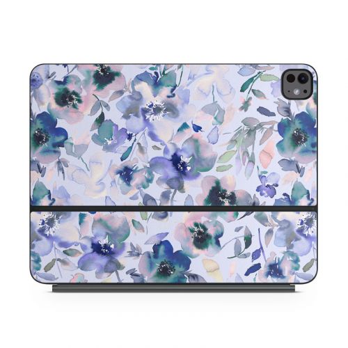 Aquatic Artistic Flowers Magic Keyboard for iPad Series Skin