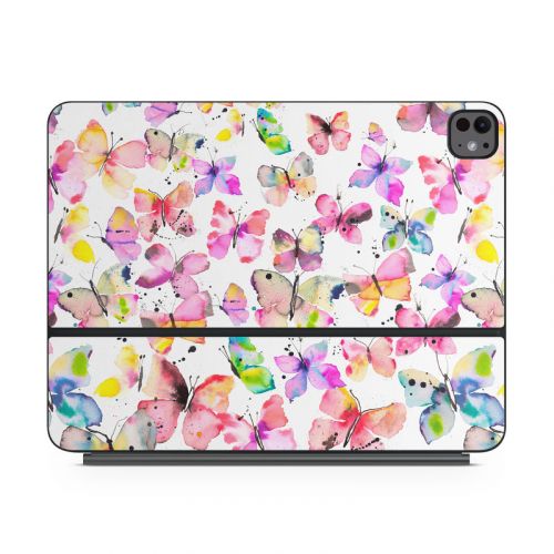 Artistic Butterflies Magic Keyboard for iPad Series Skin