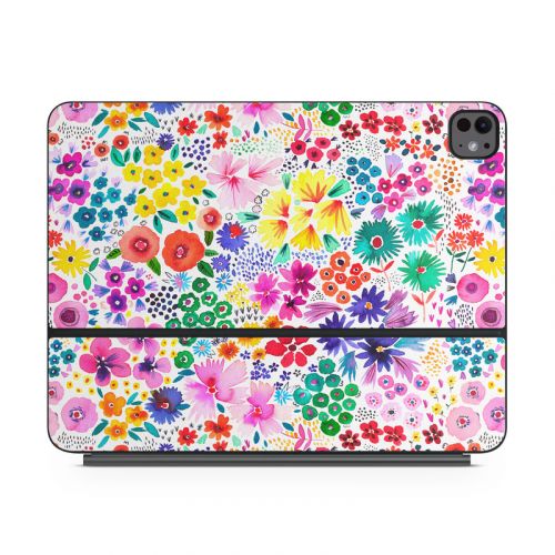 Artful Little Flowers Magic Keyboard for iPad Series Skin