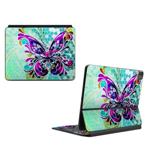 Butterfly Glass Magic Keyboard for iPad Series Skin