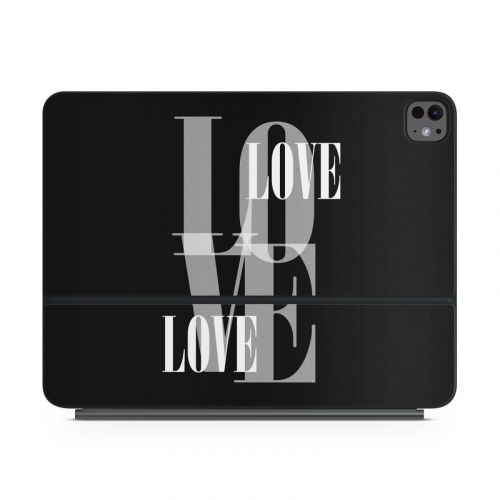 Black Love Magic Keyboard for iPad Series Skin
