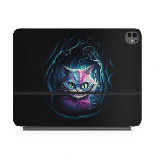 Blue Cheshire Cat Magic Keyboard for iPad Series Skin