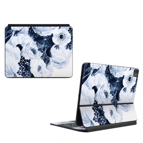 Blue Blooms Magic Keyboard for iPad Series Skin