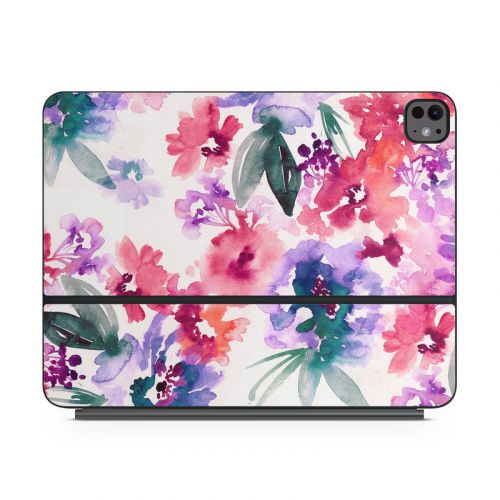 Blurred Flowers Magic Keyboard for iPad Series Skin