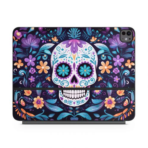 Calavera Azul Magic Keyboard for iPad Series Skin