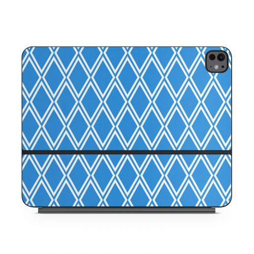 Blue Checks Magic Keyboard for iPad Series Skin
