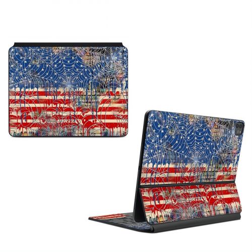 Cobweb Flag Magic Keyboard for iPad Series Skin