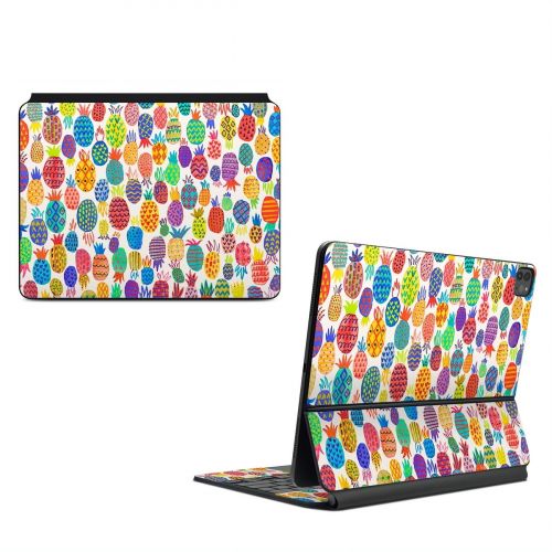 Colorful Pineapples Magic Keyboard for iPad Series Skin