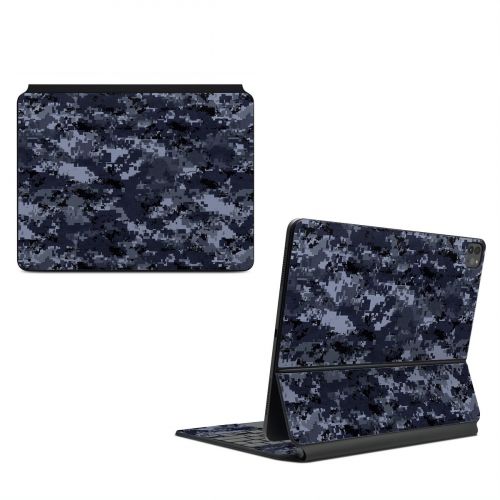 Digital Navy Camo Magic Keyboard for iPad Series Skin