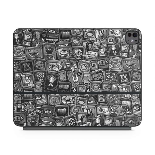 Distraction Tactic B&W Magic Keyboard for iPad Series Skin