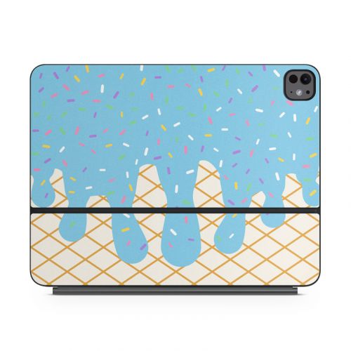 Cotton Candy Ice Cream Drip Magic Keyboard for iPad Series Skin