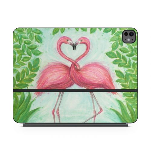Flamingo Love Magic Keyboard for iPad Series Skin