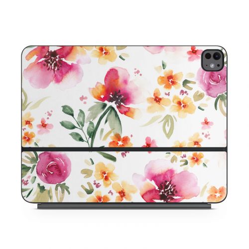 Fresh Flowers Magic Keyboard for iPad Series Skin