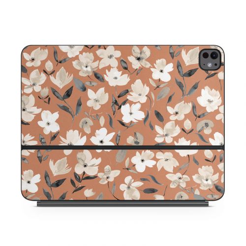 Fresh Flowers Copper Magic Keyboard for iPad Series Skin