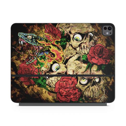 Gothic Tattoo Magic Keyboard for iPad Series Skin