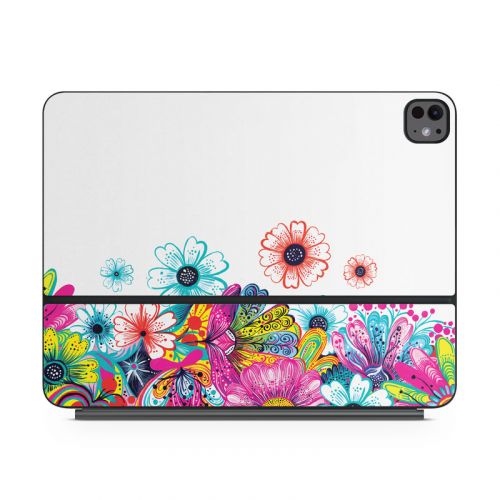 Intense Flowers Magic Keyboard for iPad Series Skin