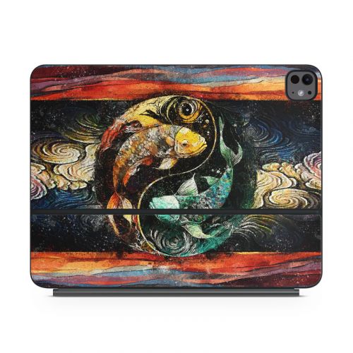 Koi Fish Yin Yang Magic Keyboard for iPad Series Skin