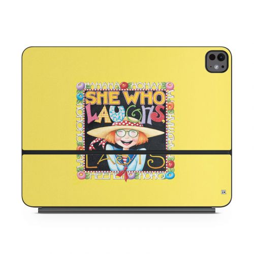 She Who Laughs Magic Keyboard for iPad Series Skin