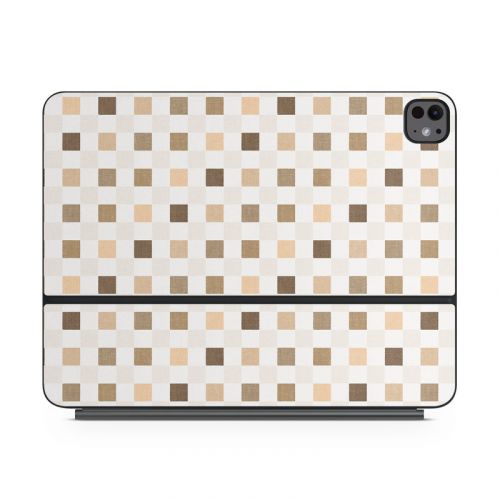 Neutral Checker Magic Keyboard for iPad Series Skin